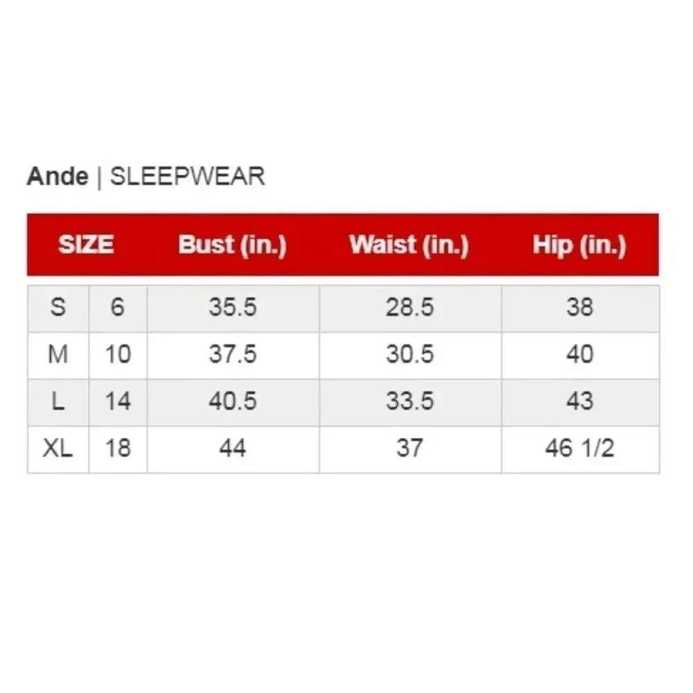 Ande Supersoft V-Neck Knit Pajama Top MEDIUM‎ Pink